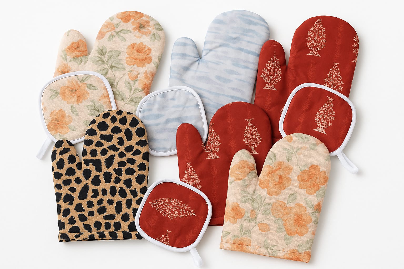 Heat Resistant Oven Glove with Pot Holder 1 Heat Resistant Oven Glove with Pot Holder